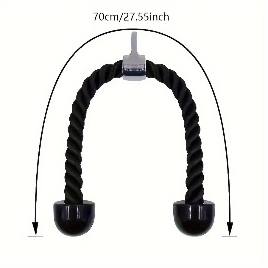 1er Pack Bizeps-Zugseil-Trainer, Bizeps-Doppelkopf-Seil, Zugseil, Gantry Fitness Druckseil, Doppelkopf-Zugseil, Fitnessstudio-Zubehör