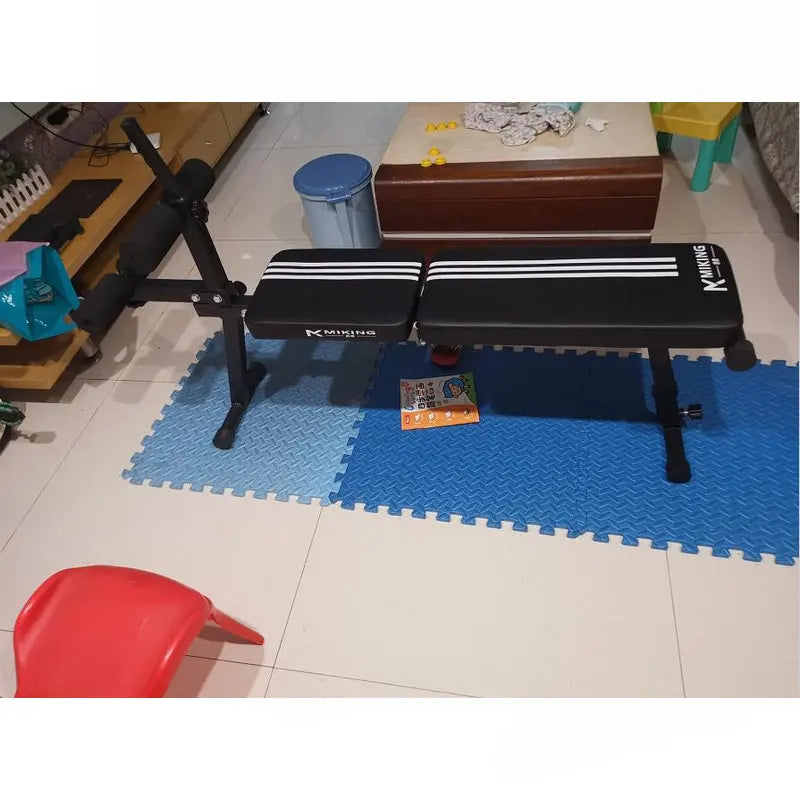 Folding Dumbbell Bench Supine Board, Multi-Functional Abdominal Muscle Fitness Equipment, Portable Exercise Press Bird Chair