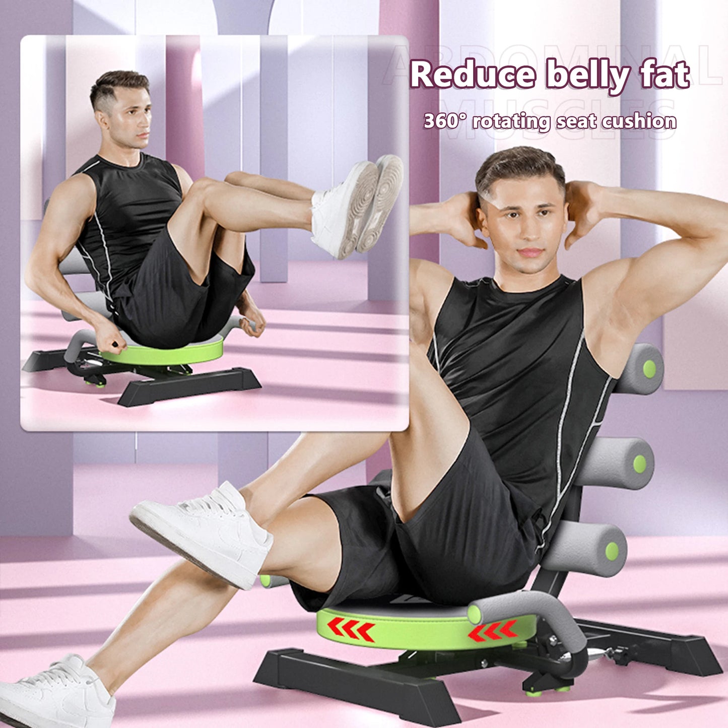 Abs Machine Sit Up Bench Abs Exerciser Equipment Abdominal Portable Workout Crunch Core Fitness Workout Gym Fitness Machine