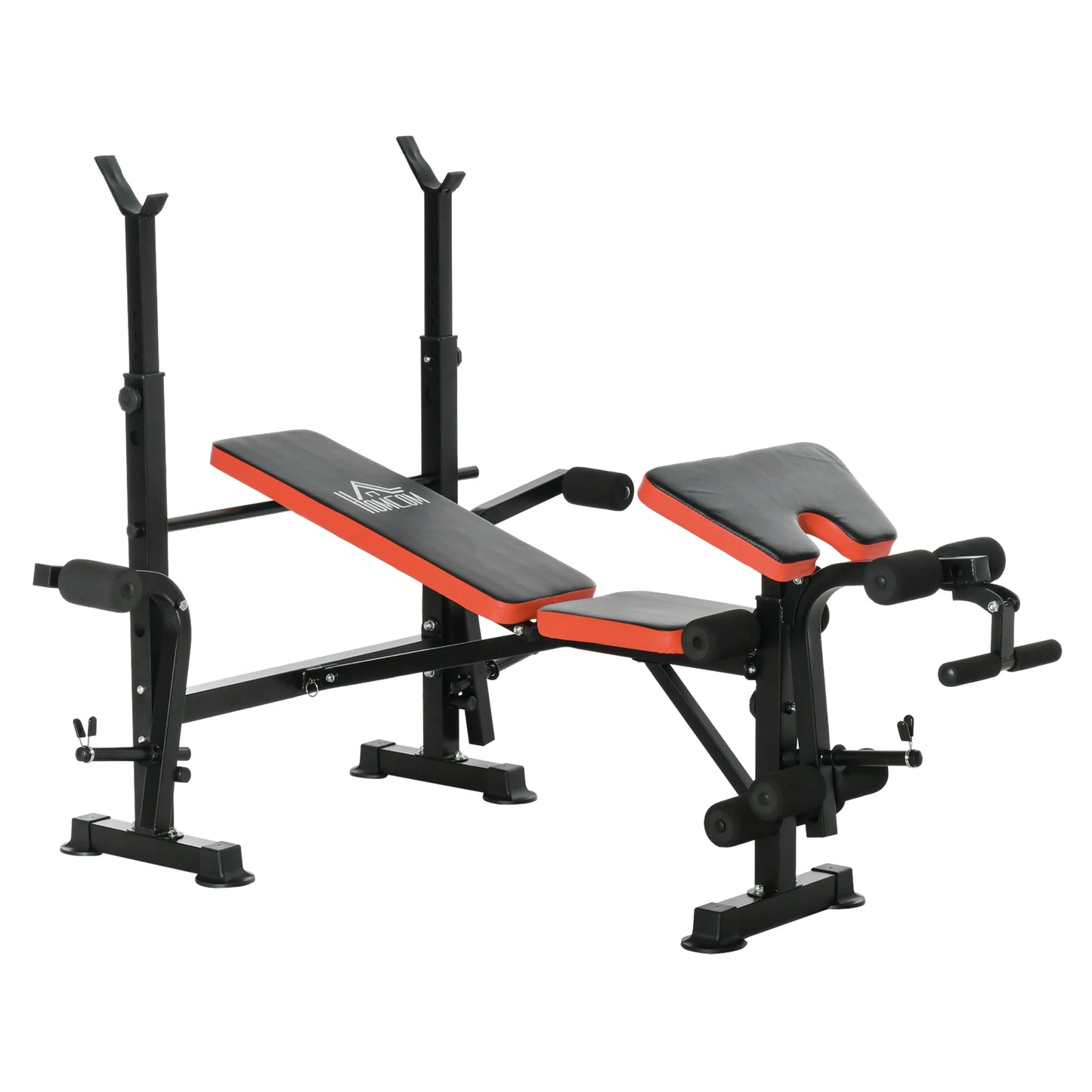 HOMCOM adjustable backrest weight bench and bar support 175x139x127 cm