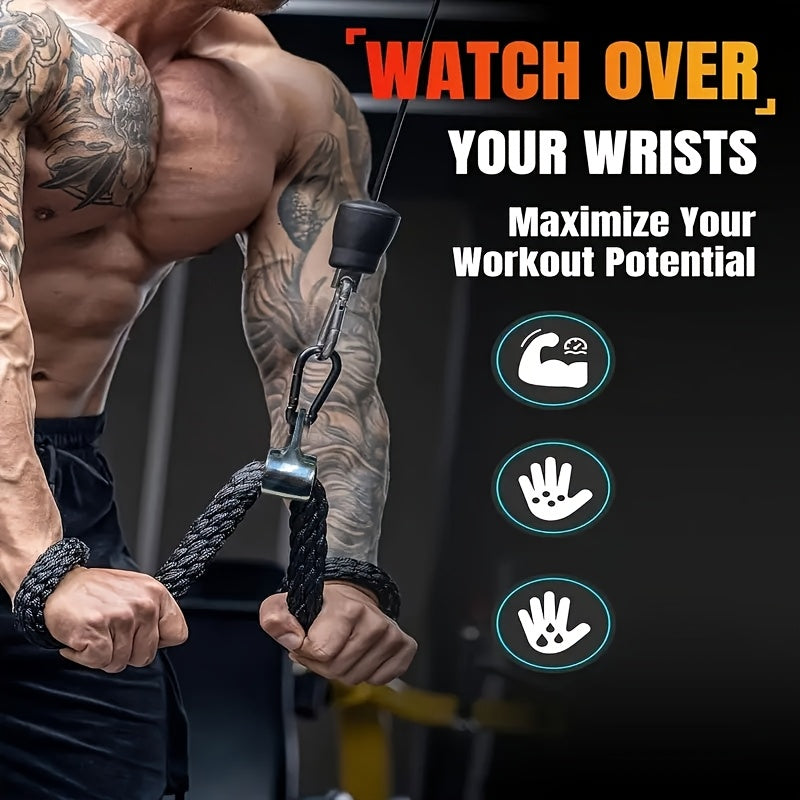 Einzelpackung Nylon-Trizeps-Trainingsseil, Gerade-Arm-Hochposition-Pushdown-Krafttrainer für Muskelformung, Professionelles Griffzugseil, Heimfitness-Zubehör