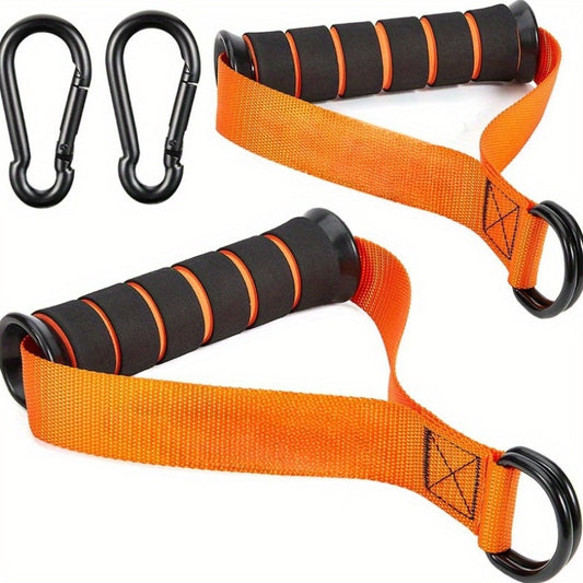 Cable machine handles, exercise handles for resistance bands, cable grips for gym equipment, accessories ideal for home gym pulley training.
