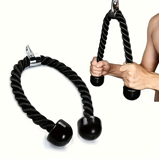 1er Pack Bizeps-Zugseil-Trainer, Bizeps-Doppelkopf-Seil, Zugseil, Gantry Fitness Druckseil, Doppelkopf-Zugseil, Fitnessstudio-Zubehör