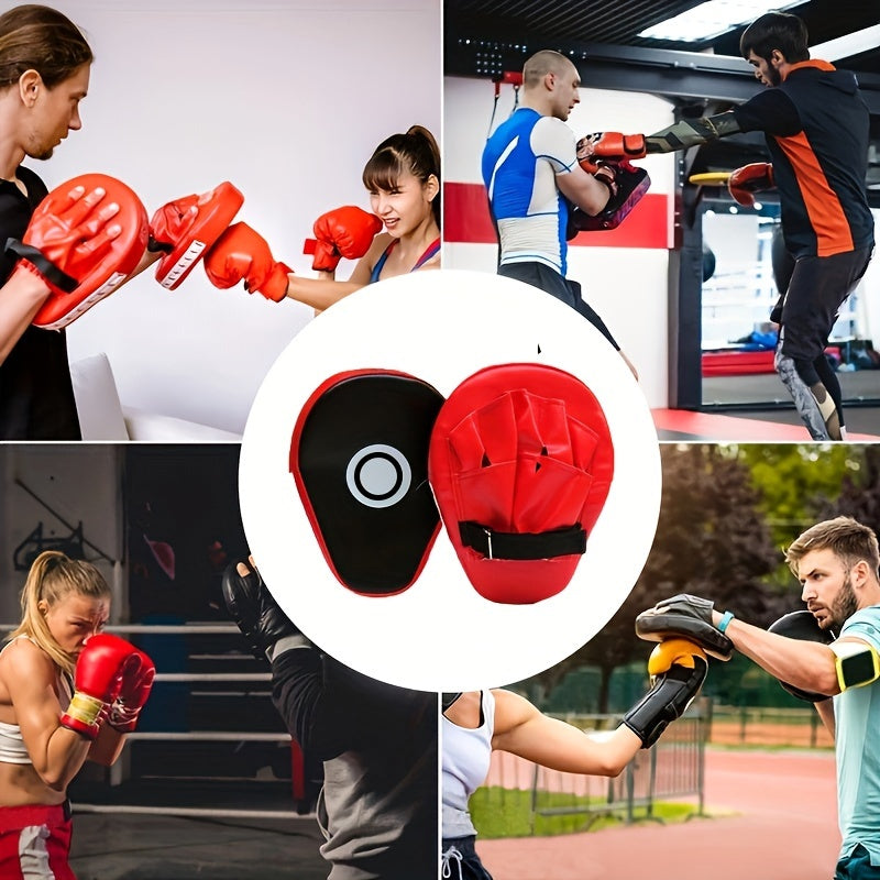 1 Stück Professionelles Box-Impact-PU-gebogenes Handziel – Stoßdämpfendes Trainings-Handpolster – Trainingspolster Für Karate, Boxen, Muay Thai Oder Sport