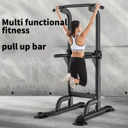 Verstellbare Höhe Pull-Up Bar - Multifunktionale Fitnessstation mit Stahlrahmen und rutschfester Basis, perfekt für Heimgym, tägliche Training und Geschenke, Heimgym-Equipment|Verstellbare Fitnessbar|Langlebige Konstruktion, Heimtraining-Equipment