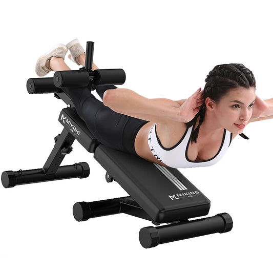 Folding Dumbbell Bench Supine Board, Multi-Functional Abdominal Muscle Fitness Equipment, Portable Exercise Press Bird Chair
