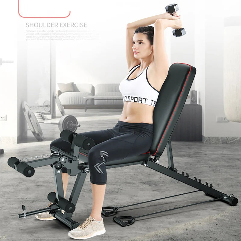 Dumbbell Bench, Wear-resistant, Non-slip, Arm Strength, Abdominal, Comprehensive Exercise, Dumbbell