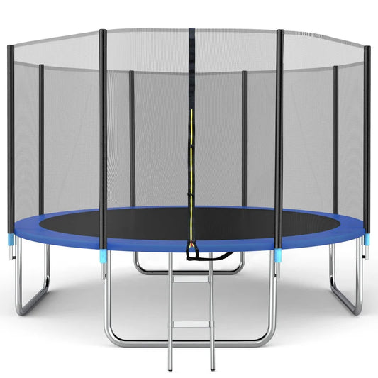 Outdoor Large Adult Coil Spring Bed Children Trampoline with Safety Net Folding Trampoline Commercial Trampoline