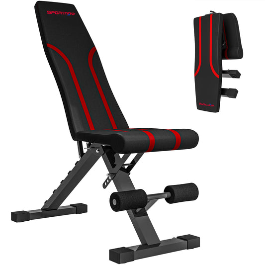 Weight Bench Adjustable Bodybuilding Bench Foldable Full Body Training Abdominal Bench