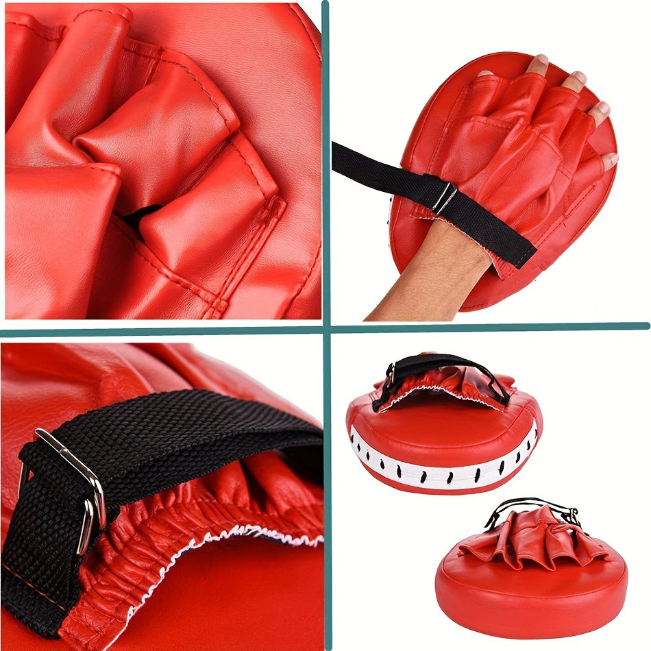 1 Stück Professionelles Box-Impact-PU-gebogenes Handziel – Stoßdämpfendes Trainings-Handpolster – Trainingspolster Für Karate, Boxen, Muay Thai Oder Sport